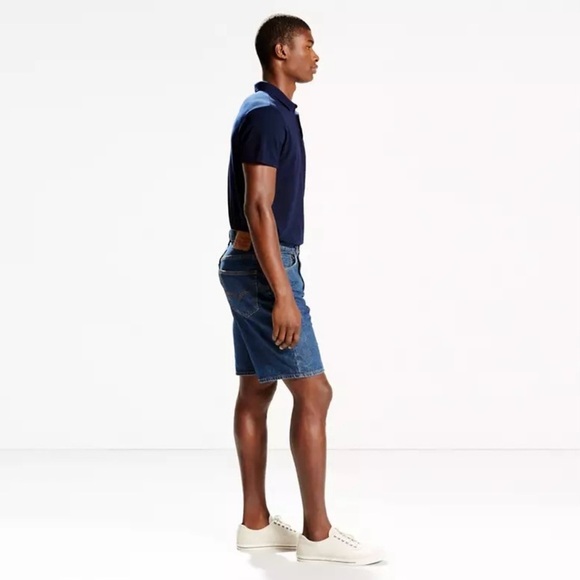 Levi’s 550 Relaxed Fit Denim Jean Shorts Blue Medium Wash Size 38 - Picture 2 of 8